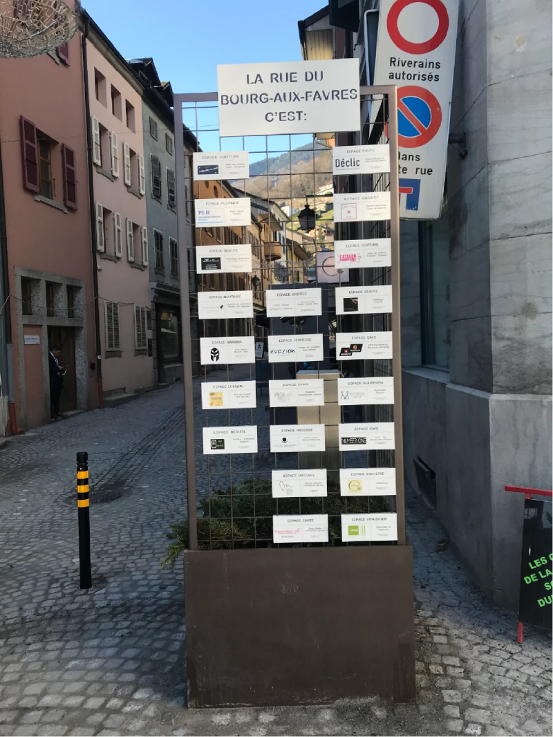 PANNEAU PUBLICITAIRE PERSONNALISé vAUD ET vALAIS