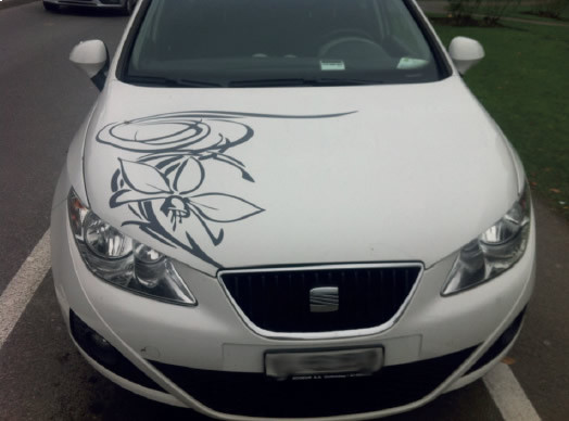 stickers personnalisés voiture